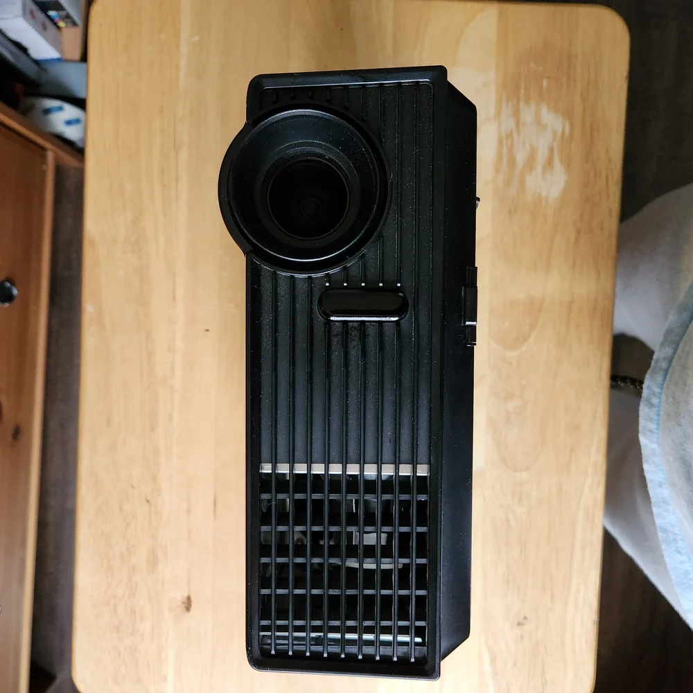 Gray and Black Video Projector